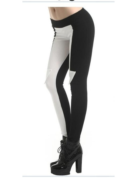 Caleçon Smocking noir et blanc profil