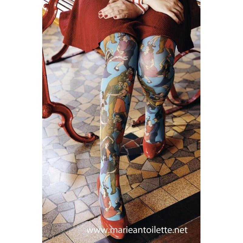 Collant imprimé Danse Marieantoilette