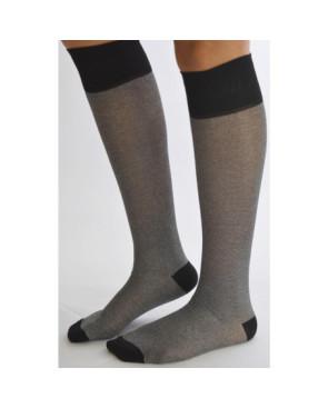 Mi bas coton Lurex Argent