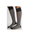 Mi bas coton Lurex Argent