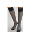 Mi bas coton Lurex Argent
