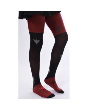  Collant Berthe aux grands Pieds Oies Sauvages Rouges Gris