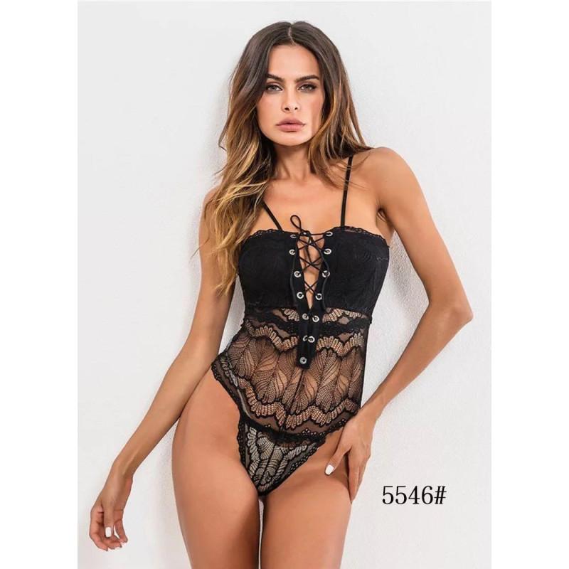 Body Dentelle Laçage decolleté droit