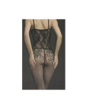 Collant combainaison Dentelle et ruban fines bretelles