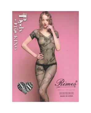 Collant Combinaison dentelle élégante manches courtes