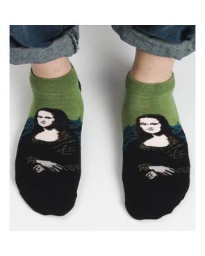  Socquette Coton La Joconde art socks