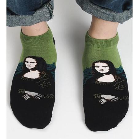  Socquette Coton La Joconde art socks