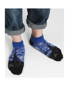  Socquette La nuit de Van Gogh coton
