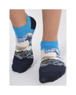 art-socks-la-vague-hokusai-aquarelle-japonaise