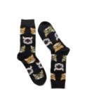 Chaussettes chats à lunettes rigolos