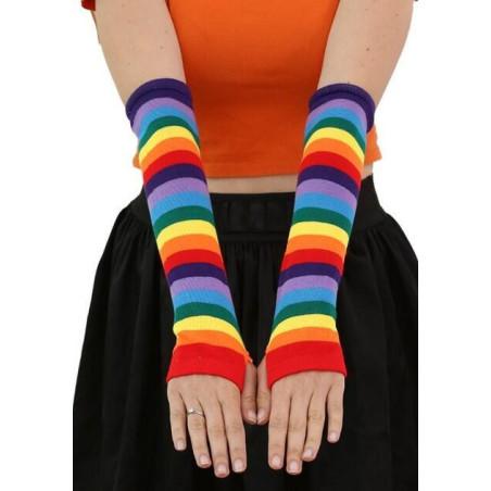 Mitaines multi-rayures tendance