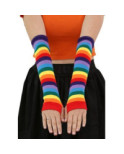 Mitaines multi-rayures tendance