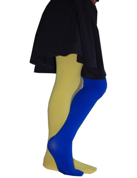 Collant Bicolore jaune bleu  Enfant