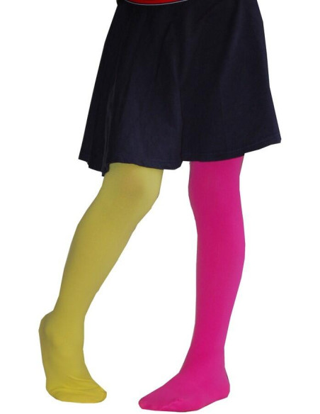 Collant Bicolore jaune rose Enfant