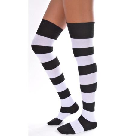 Jambières coton noires et blanches