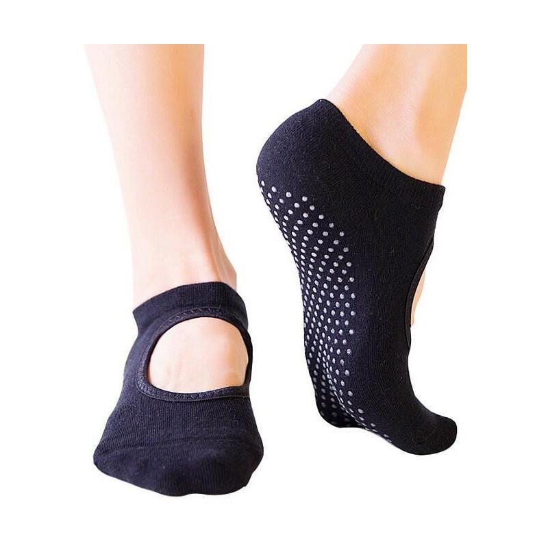 Chaussettes Yoga Ouverte coton bouclette