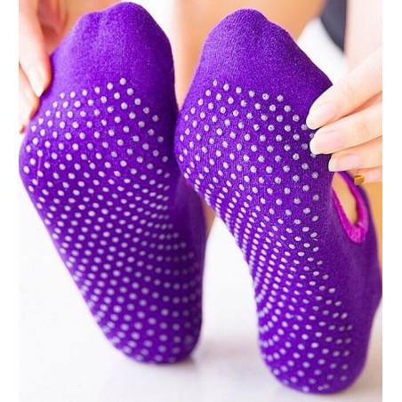 Chaussettes Yoga Ouverte coton bouclette