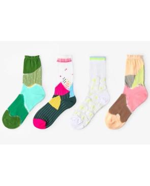 Coffret de chaussettes transparentes tendances