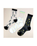 Coffret chaussettes transparentes tendance noires