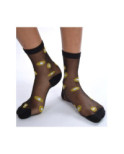 Coffret chaussettes transparentes tendance noires