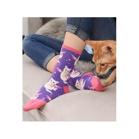 chaussettes petits chatons anges