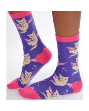 chaussettes petits chatons anges