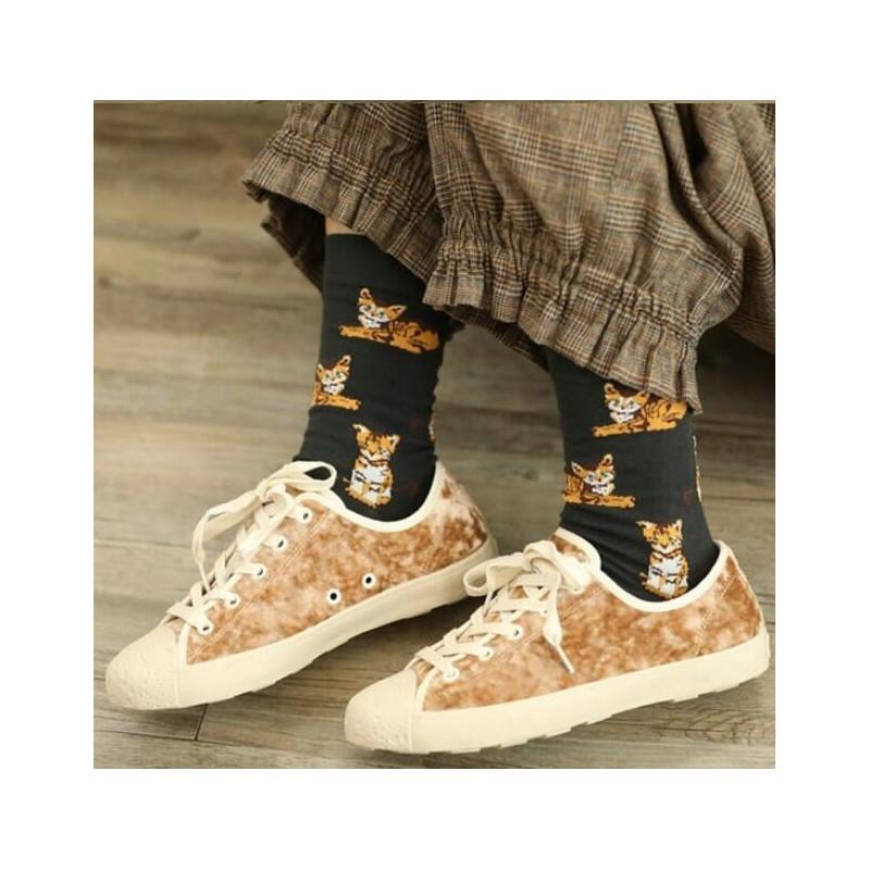 Chaussettes chat tigré délire