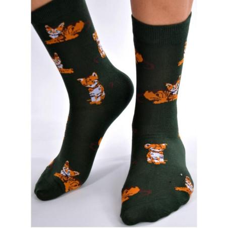 Chaussettes chat tigré délire
