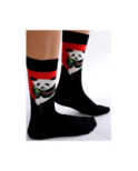 Chaussettes rouges pandas