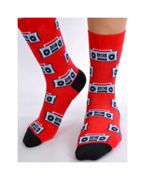 Chaussettes pop radio cassettes