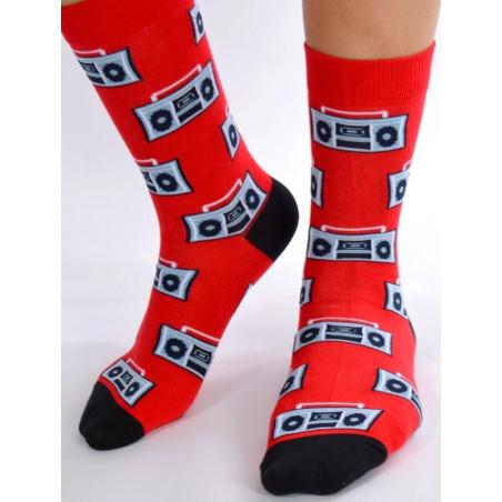 Chaussettes pop radio cassettes
