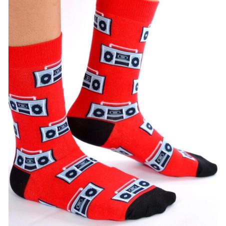 Chaussettes pop radio cassettes