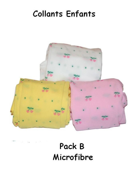 Collant enfant imprimé cerises lot B