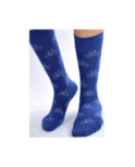 Chaussettes bleues vélos pop art