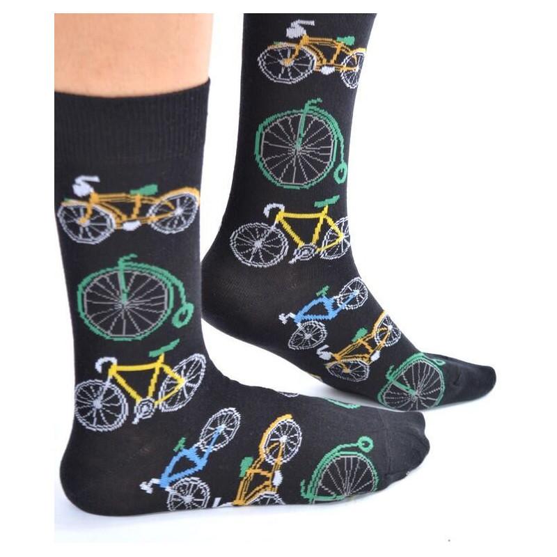 Chaussettes vélos retro pop art