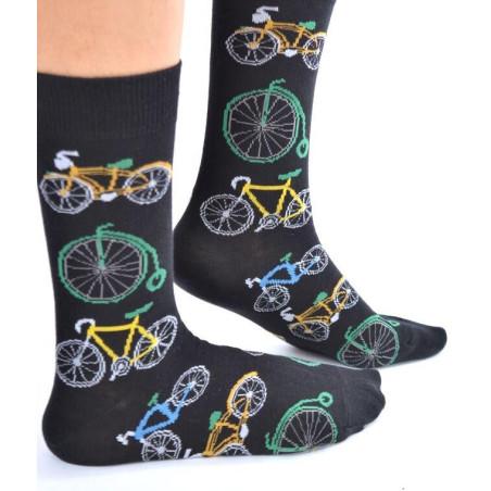 Chaussettes vélos retro pop art