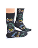 Chaussettes vélos retro pop art