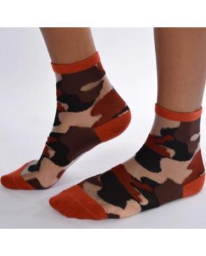  Chaussettes sensuel camouflage chic marron