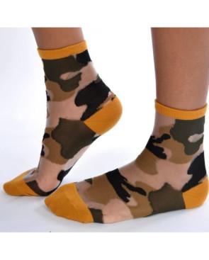  Chaussettes sensuel camouflage chic moutarde