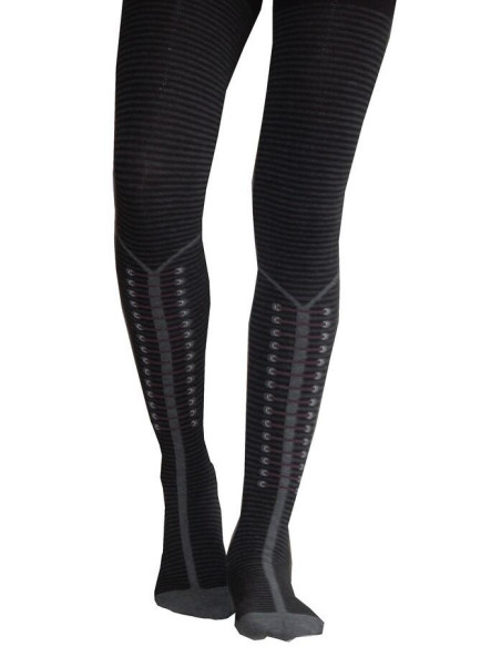 Collant Coton effet Laçage face