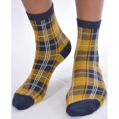 Chaussettes Ecossaises Moutarde