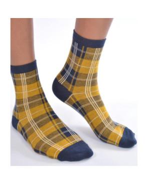 Chaussettes Ecossaises Moutarde
