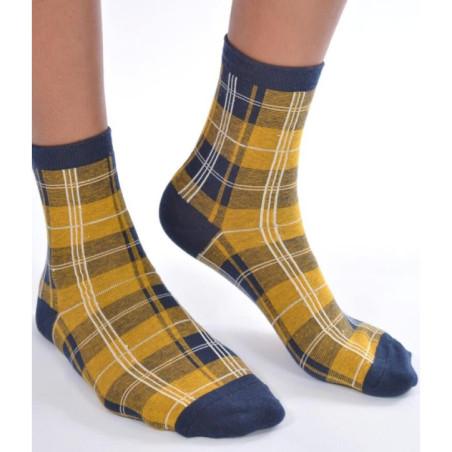 Chaussettes Ecossaises Moutarde