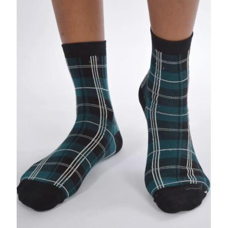 Chaussettes Vertes carreaux écossais