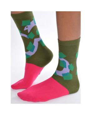 Chaussettes serpent abstrait