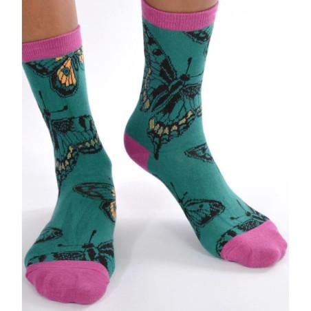 Chaussettes aux jolis papillons