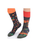 Chaussettes bouquet asymétrique fleuri