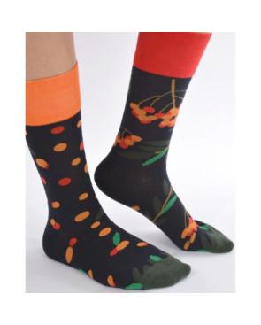  Chaussettes bouquet asymétrique fleuri