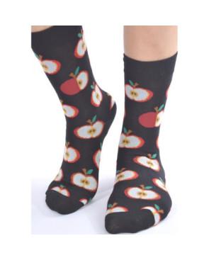 Chaussettes pommes rouges