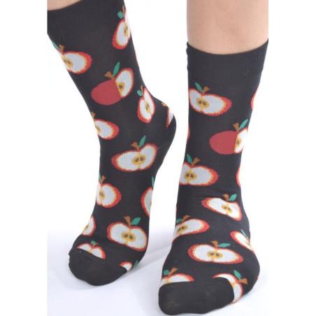 Chaussettes pommes rouges